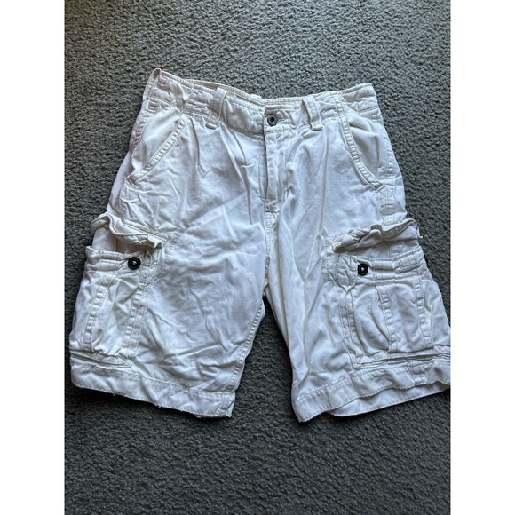 American Eagle Classic Length Cargo Shorts Mens 32 Light Khaki Stone AEO - Picture 1 of 8
